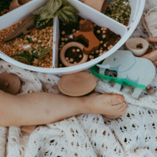 Sensory play en loose parts play