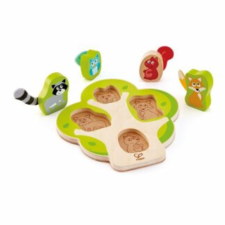 Hape Puzzel: Wie zit er in de boom?